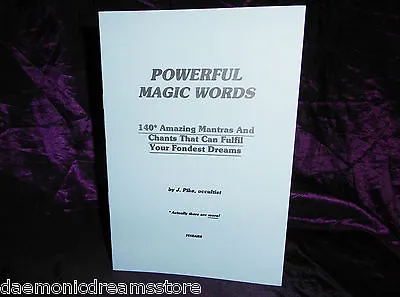£40 • Buy POWERFUL MAGIC WORDS Finbarr Occult Grimoire Magick White Magick Witchcraft