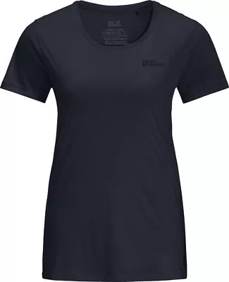 Jack Wolfskin Wmns Tech T-Shirt Night Blue • £25