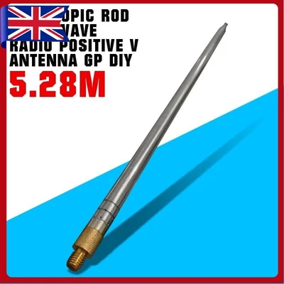 £28.99 • Buy 5.28m Super Light Hard Telescopic Rod Shortwave Radio Positive V Antenna GP DIY