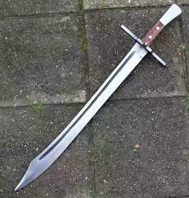 30  Custom Handmade D2 Tool Steel Messer Sword With Leather Sheath • $95