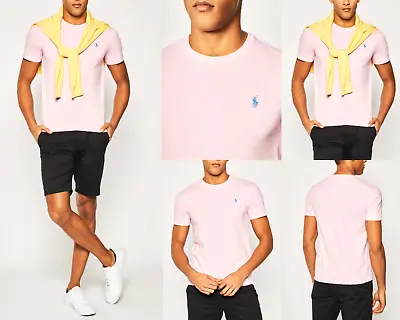 £61.14 • Buy Polo Ralph Lauren Logo Cotton Soft Shirt Custom Slim Fit T-Shirt Fringe Top M