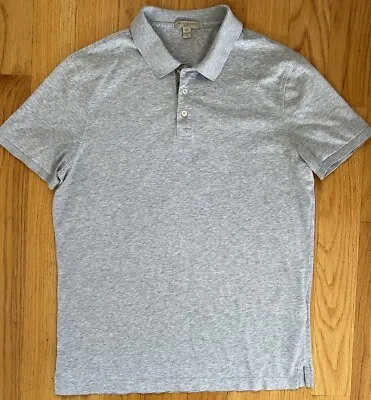 Burberry Brit Nova Check Heather Gray S/S Polo Shirt Men’s XL Cotton • $45