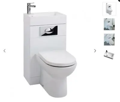 £199 • Buy Duo Toilet Basin Combo Combined Toilet Sink Space Saving Cloakroom Unit Bathroom