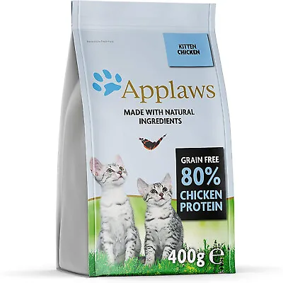 £7.82 • Buy Applaws Dry Kitten Cat Food Complete Natural Grain Free With Chicken 400 G