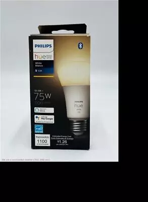 Philips Hue A19 75W Smart LED Bulb White • $14.94