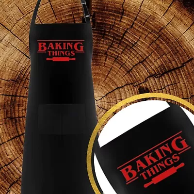 Stranger Things Inspired Apron Baking Things BBQ Chef Gift Bakery Master Chef • $16.99