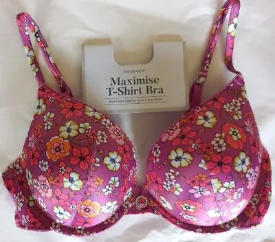 2 Sizes Bigger Maximise Triple Thick  Boob Job Superboost Bombshell Bra Primark • £19.99