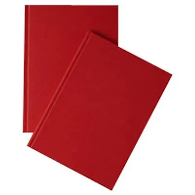 A5 Manuscript A-Z Indexed Notebook 160 Pages Case Bound Book Red Cover • £6.99