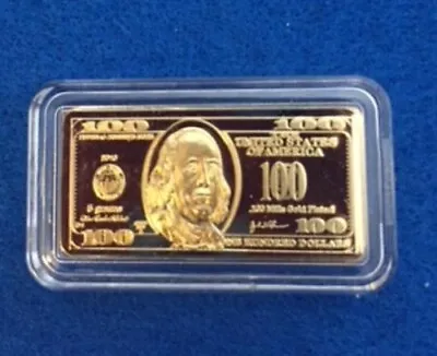 5 Gram 100 Millls Gold $100  Bullion Bars .999 Fine 24k Bullion • $5.95