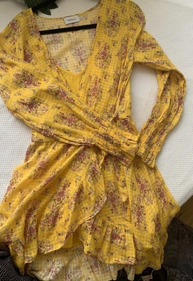 $36 • Buy Tigerlily Womens Mini Wrap Dress Pallavi Floral Summer Casual Sz10 RRP$229