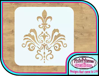 Damask Pattern Repeating C Mylar 190 Stencil Reusable Paint Wall Shabby Chic  • £4.20