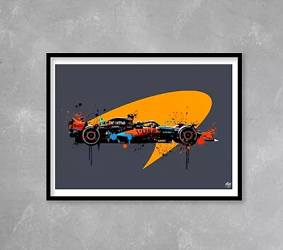 Lando Norris Print 2023 McLaren F1 - Wall Art Poster Formula One Gift 1 Racing • £19