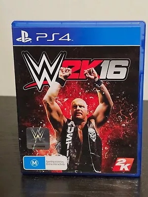 WWE Wrestling 2k16 Steve Austin Playstation 4 Game PS4 Disc • $9.95
