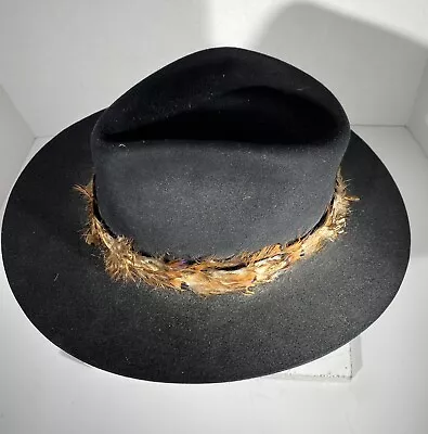 Vintage “John B. STETSON GUN CLUB” Cowboy / Western Hats ~ Size 7-3/8 R ~ Black • $129.88