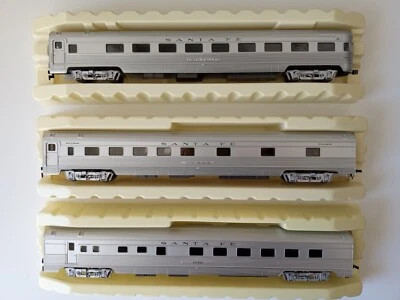 $65 • Buy HO 3 Rivarossi Santa Fe Passenger Cars 6770,6772,6773