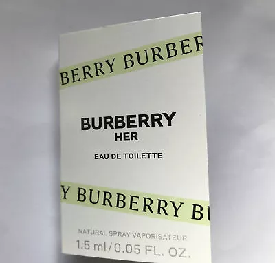 Burberry HER Eau De Toilette 1.5 Ml Sample Fragrance Perfume • $9.95