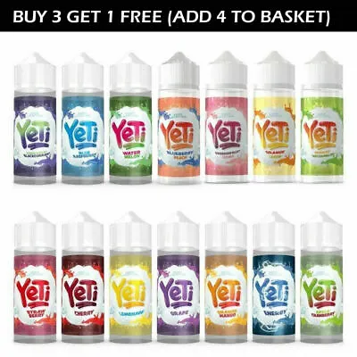 E Liquid 100ml Yeti Ice Cold Premium Vape Juice 70/30 0mg Sub Ohm New • £10.75