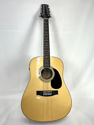 Mitchell D-120S-12e/n 12 String Electric Acoustic Guitar With Soft Case • $227.99