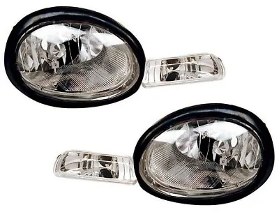 New TYC Headlight Set (LH&RH) For 2000-2002 Dodge Neon Black 80-6209-41 • $159.99