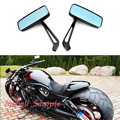 Smoke Blue Motorcycle Mirrors 10MM For Boulevard M109R M50 Suzuki Intruder 700 • $31.36