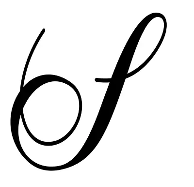 S Monogram Script Initial Letter Vinyl Decal Sticker For Home Cup Car Wall A1171 • $2.99