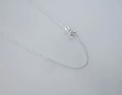 1416182024 Inch Sterling Silver 1mm Cable Chain Thin Rolo .925 Made In Italy • $4.49