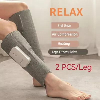 2Pcs Foot Massagers Leg Heated Air Compression Calf Circulation Muscles Relax • $84.99