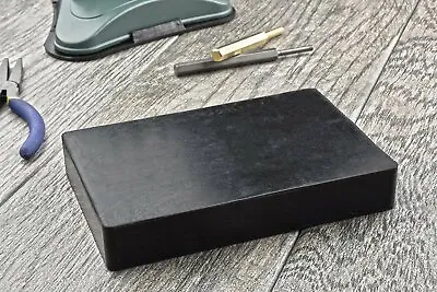 JEWELERS BENCH BLOCK RUBBER 4  X 4  SQUARE THICK BASE FOR STEEL BLOCK DAPPING • $9.98