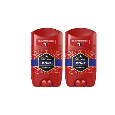 2x Old Spice Captain Men Stick Deodorant Deo Anti-perspirant 50 Ml • £8.50