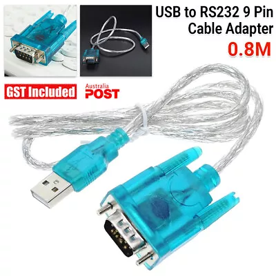 USB To 9 Pin RS232 Cable COM Port Serial Adapter Converter 2.0 WINDOWS 11/10/7 • $5.25