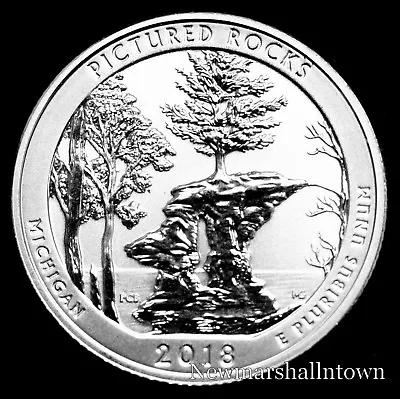 2018 S Pictured Rocks Mint Reverse Silver Proof National Parks From Proof Set  • £15.38