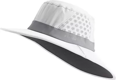 Coolibar UPF 50+ Men's Women's Fore Golf Hat - Sun Medium White/Steel Grey  • $95.89