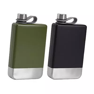 Mini Hip Flask Liquor Container Bottle For Hiking • £11.23