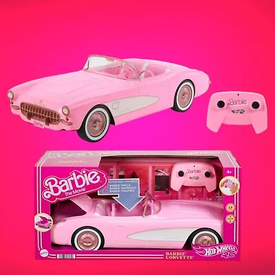 Mattel Hot Wheels Barbie Movie Remote Control 1956 Corvette Stingray Car Pink • $305.64