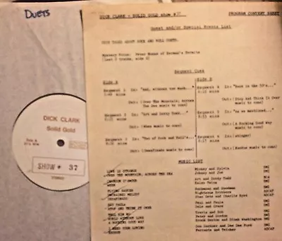 Radio Show: DICK CLARK GOLD #37 DUETS! KALEN TWINS RIGHTEOUS BROSMICKEY/SYLVIA • $26.99