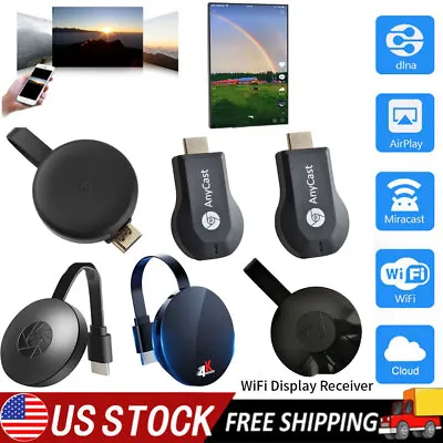 HDMI Mirror Screen Display Adapter/ Receiver TV Miracast Dongle Wifi Wireless Us • $13.95