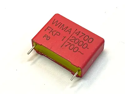 2pcs WIMA FKP1 4700P (4700pF 4.7nF) 2000V 5% Pitch:22.5mm Capacitor • $3.44