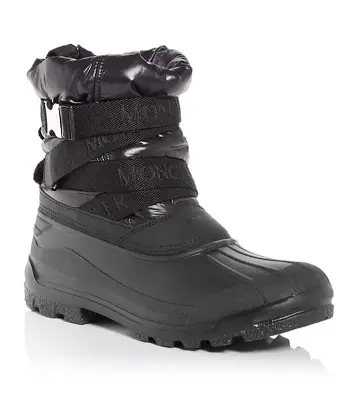 MONCLER Summus Belt Cold Weather Men's Boots In Black- MSRP $655 - EU 42 / US 9 • $450
