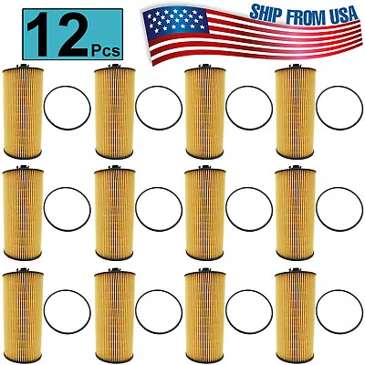 12pc PowerStroke 6.0L 6.4L Diesel 6.0 L For Ford Motorcraft Oil Filter FL- 2016 • $48.44