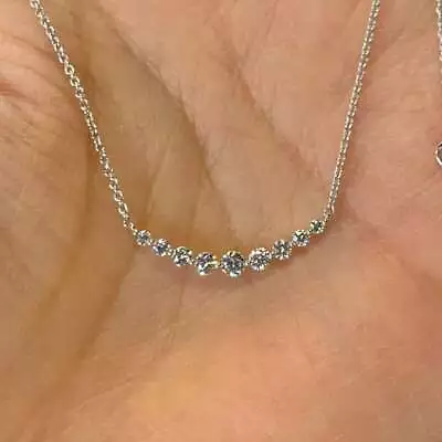 0.50Ct Round Cut Diamond Pendant Necklace No Chain Solid 14K White Gold Finish • $45