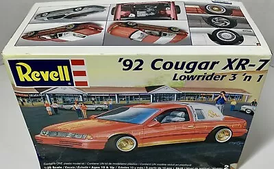 REVELL ‘92 MERCURY COUGAR XR-7 3 ‘n 1 Lowrider 1:25 Plastic Model Kit 85-2182 • $29.99