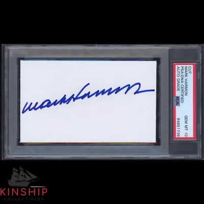 Mark Harmon Signed 3x5 Cut PSA DNA Slabbed Auto 10 NCIS Actor Gibbs Bold C1460 • $109