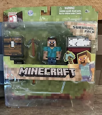 Minecraft Overworld Survival Pack Steve Series 1 Action Figure NEW • $10