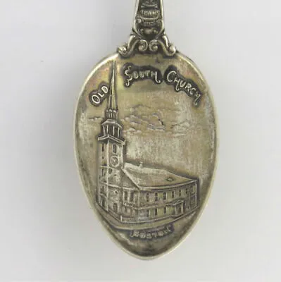 Boston Massachusetts Souvenir Spoon - Sterling Silver Vintage Collectors Travel • $59.99