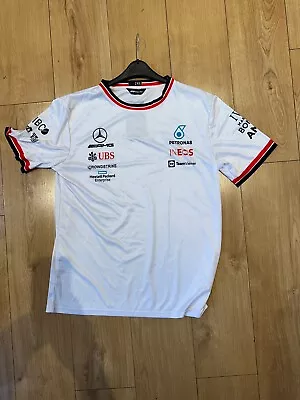 Mercedes Racing F1 T-Shirt (Size 2xl)  White • £7.99