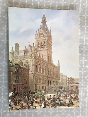 Chester Town Hall Louise Rayner Painting Grosvenor Museum Cheshire Postcard • £1.08