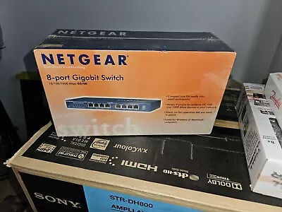 NETGEAR GS108UK 8-port Gigabit Ethernet Unmanaged Switch 8 Port • £1