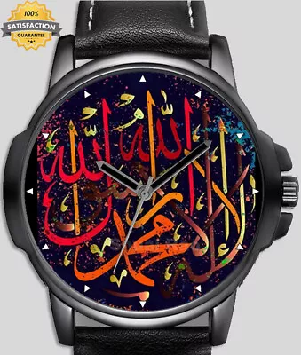 Islamic Calligraphic Art Kalima Rare Quality Wrist Watch UK Seller • $39.75