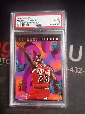 1995 Hoops Number Crunchers #1 Michael Jordan * Psa Ex-mt • $28