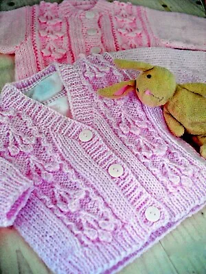 0540 Girl's Cardigan Aran 16-26  0-6 Years - Vintage Knitting Pattern Reprint • £3.49